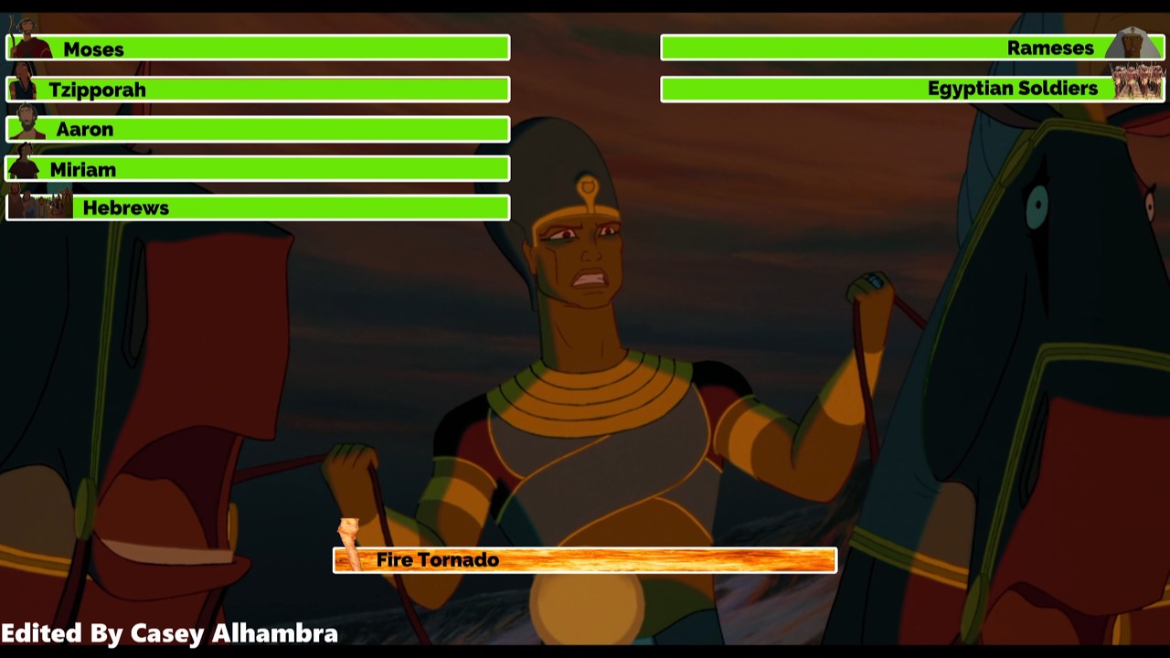 The Prince of Egypt (1998) Final Battle with healthbars (Graduation Special)