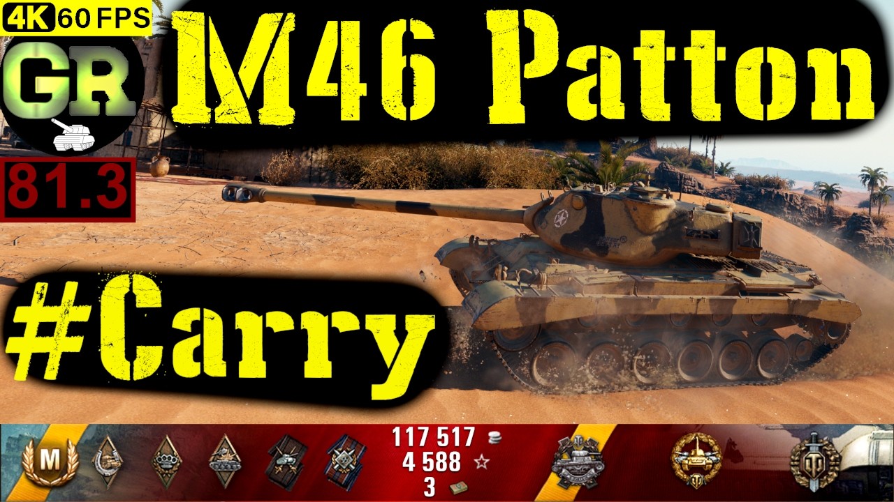 World of Tanks M46 Patton WoT Replay - 7 Kills 7K DMG(Patch 1.4.0)