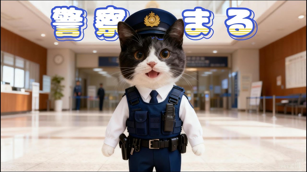 警察さんになったまるの一日🐱👮！