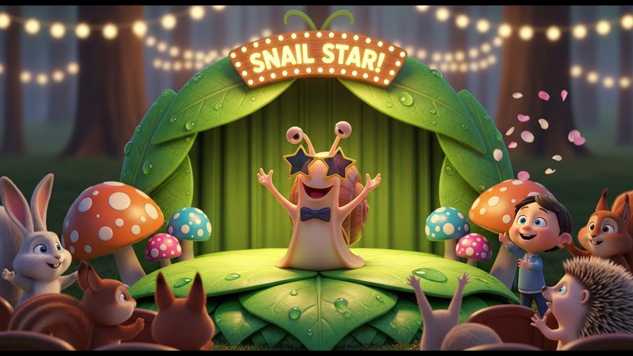 The Snail Who Found a Trumpet | English Nursery Rhyme | Children’s Song