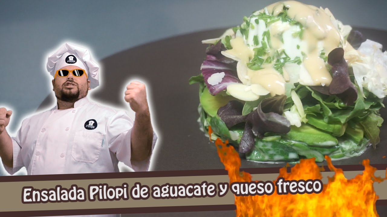 Ensalada Pilopi de aguacate y queso fresco - Receta