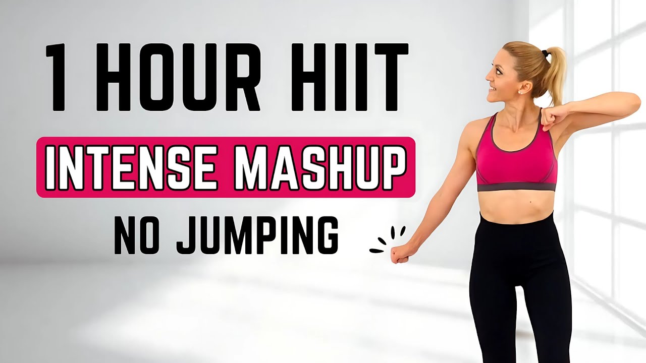 🔥1 HOUR LOW IMPACT Full Body Workout🔥All Standing🔥No Jumping🔥No Equipment🔥No Repeats🔥#800calories