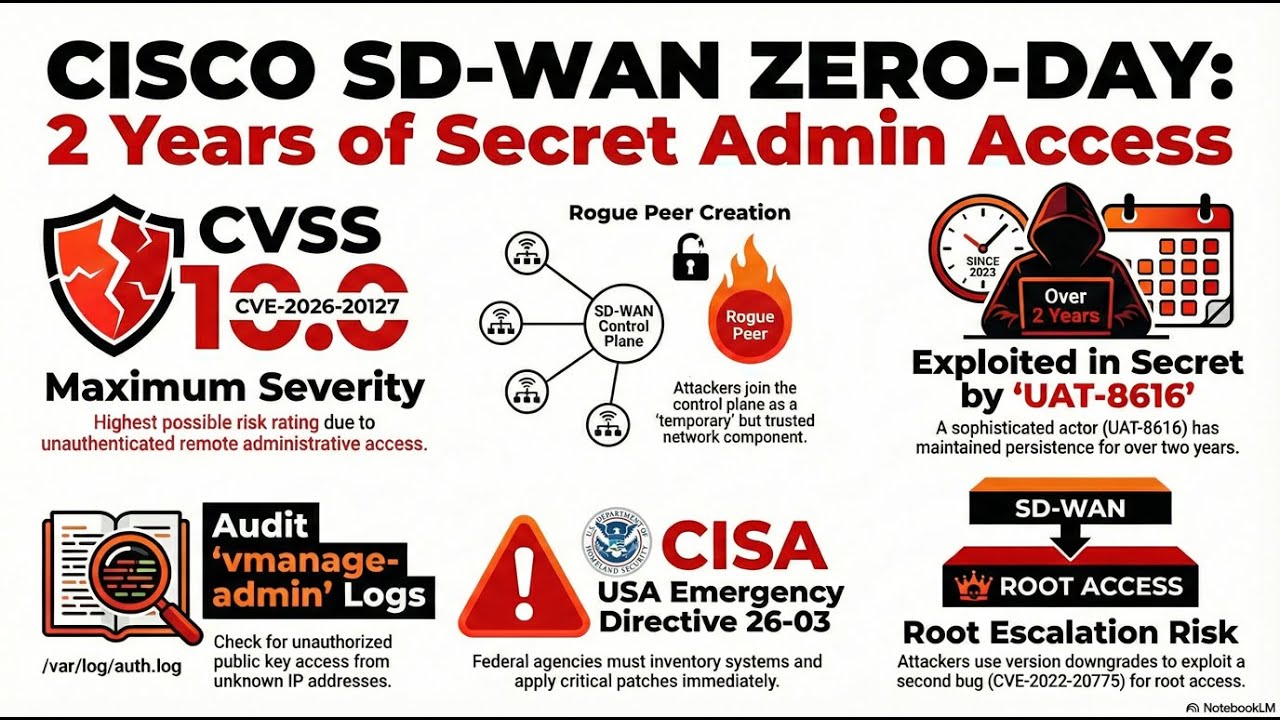 (Podcast) Unmasking the Cisco SD WAN Zero Day CVE 2026 20127