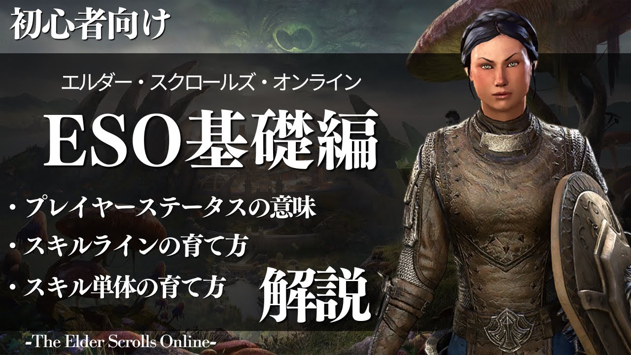 【ESO】初心者向け！押さえておきたいESOの基礎(ステータス・スキル)について解説【エルダー・スクロールズ・オンライン】
