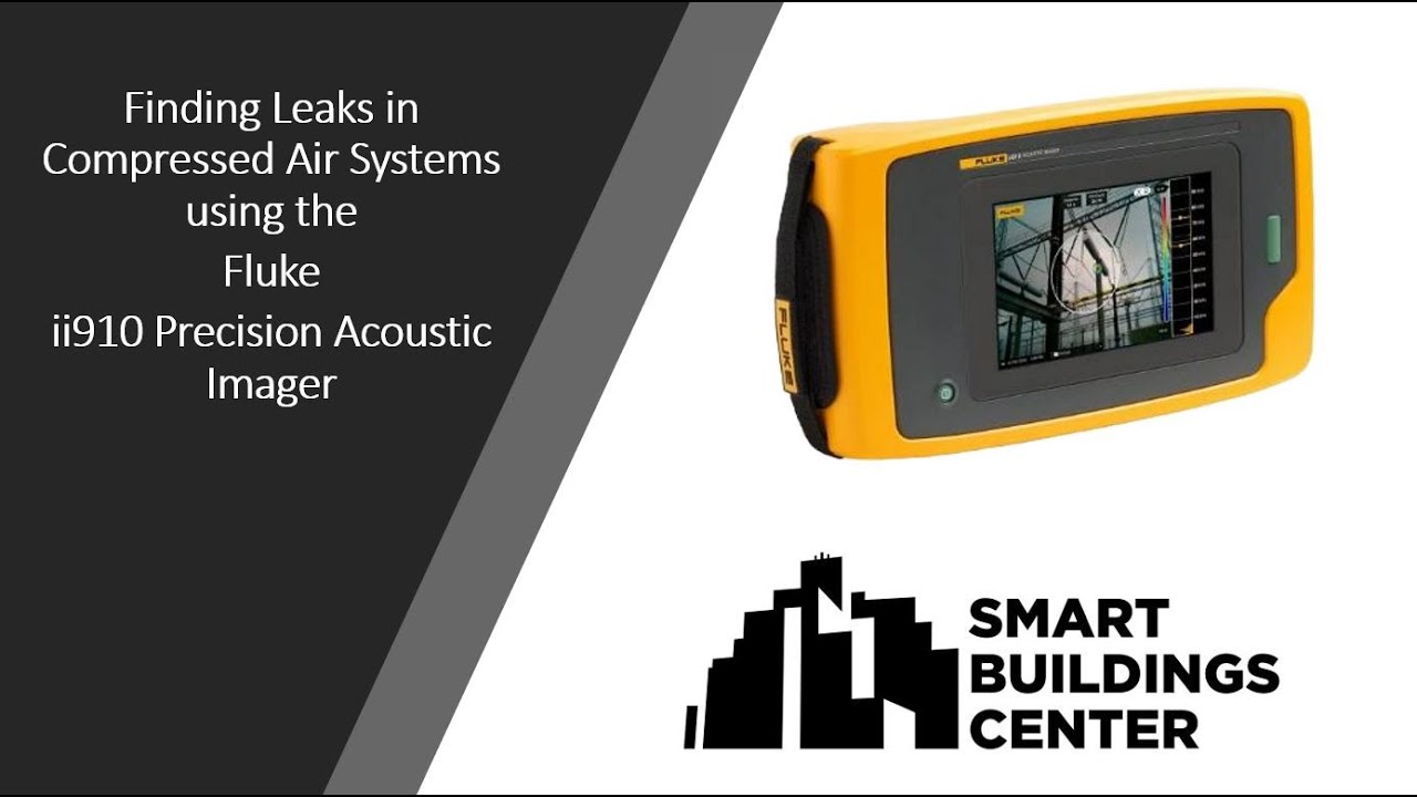 Обнаружение утечек в системах сжатого воздуха с помощью акустического имиджера Fluke ii910.