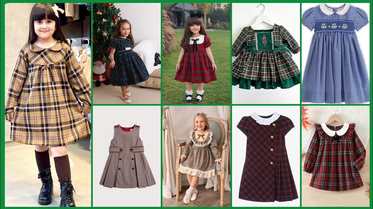 Latest Check Frock Designs for Baby Girls 2026/Cozy Outfit Ideas/Stylish Dress for Girls/Baby Frock