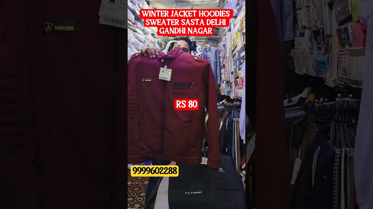 Winter Collection 2025 | Cheapest Winter T-Shirts, Jackets & Hoodies Wholesale Market Delhi 🔥#short