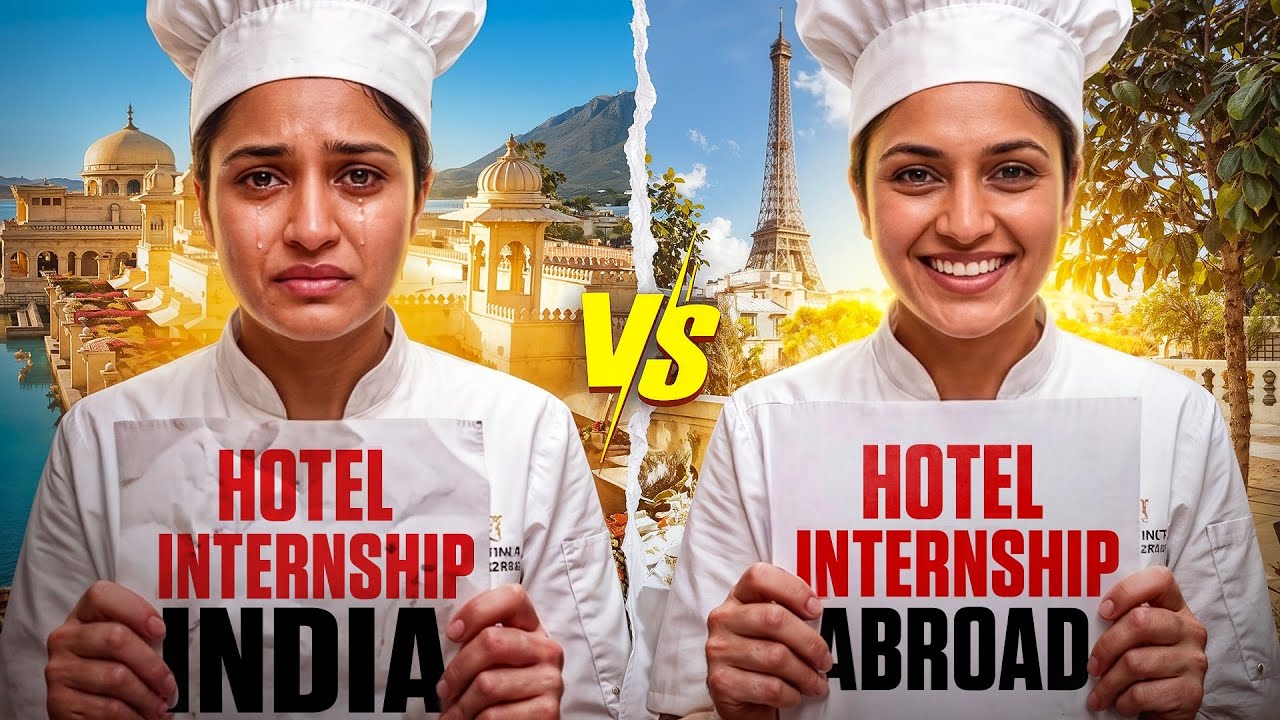 Hotel Management Training in &ldquo;ABROAD vs INDIA&rdquo; क्या Best है🧑&zwj;🍳😍? Hotel Management Internship/ OJT |