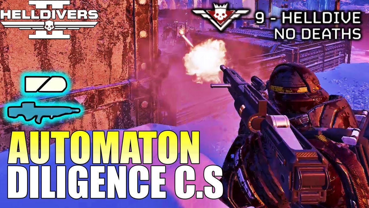 Helldivers 2 - Autocannon Gameplay on Automaton (No commenatry, Max difficulty, No deaths)