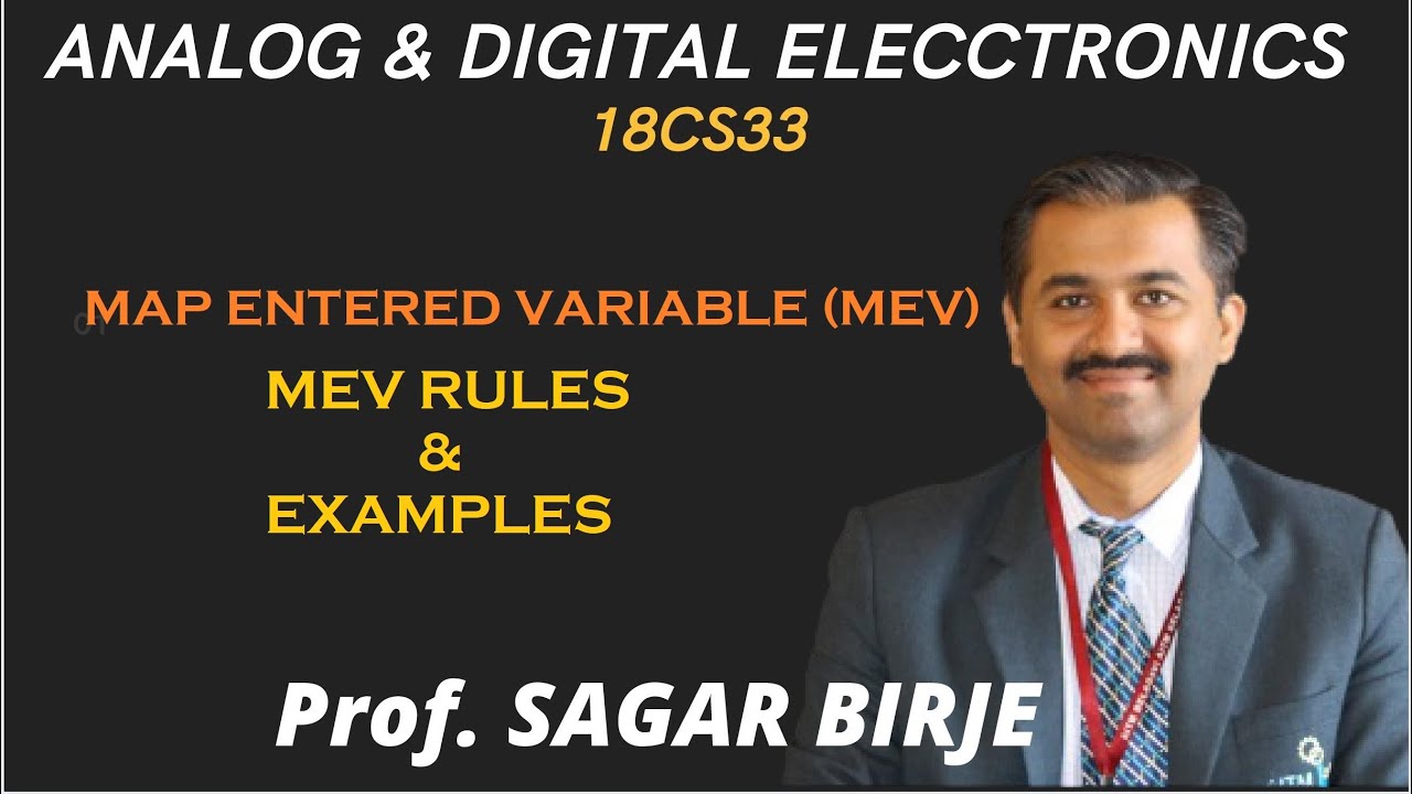 MEV RULES & EXAMPLE |18CS33|Analog and Digital Electronics