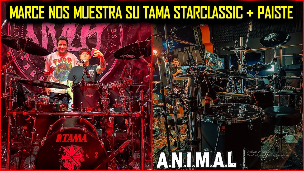 🚨Entrevista A Marcelo Castro De A.N.I.M.A.L (Tama Starclassic + Paiste ColorSound 900) 🔥 SET NEGRO 🥁