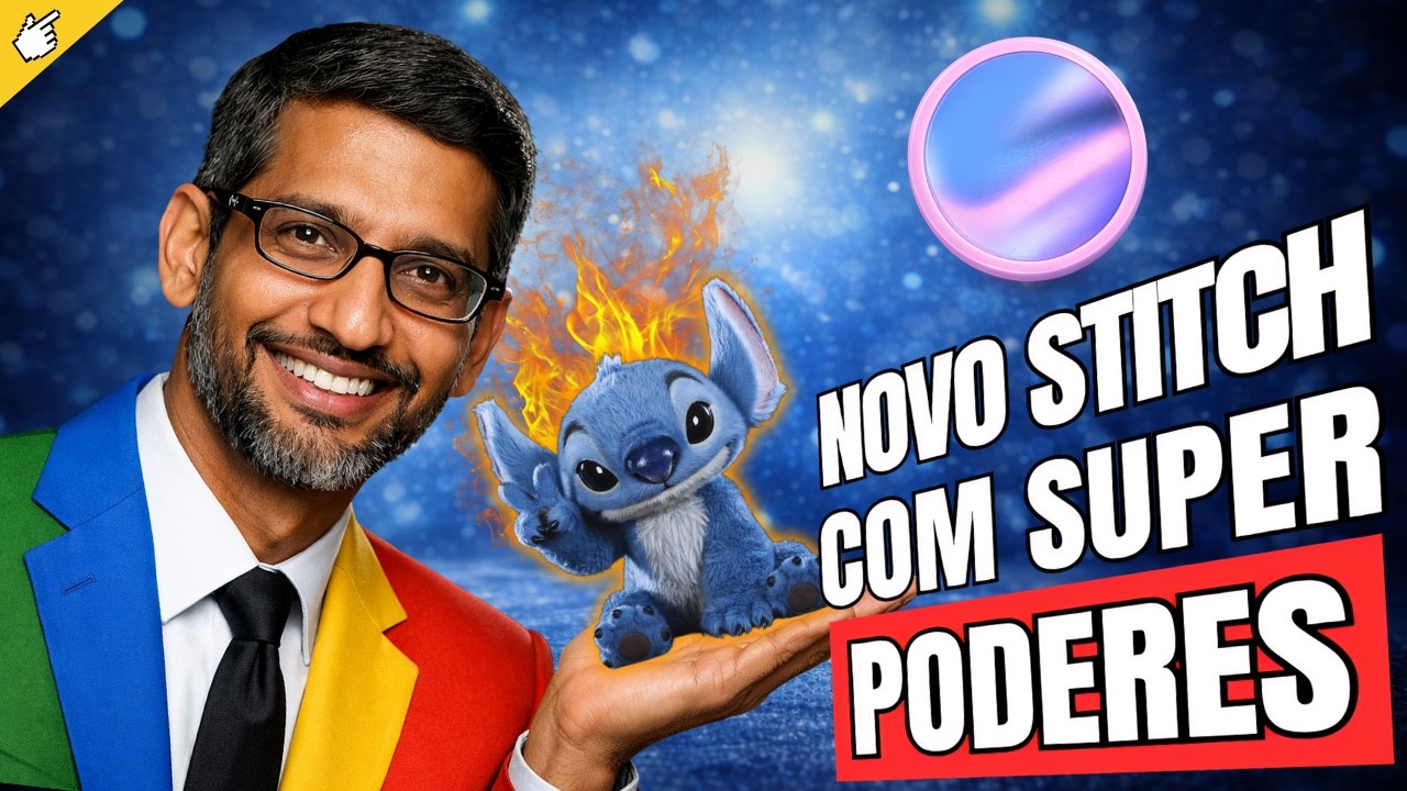 🔥NOVO STITCH! Essa ferramenta do Google cria apps sozinha. Ameaça para designers e devs?