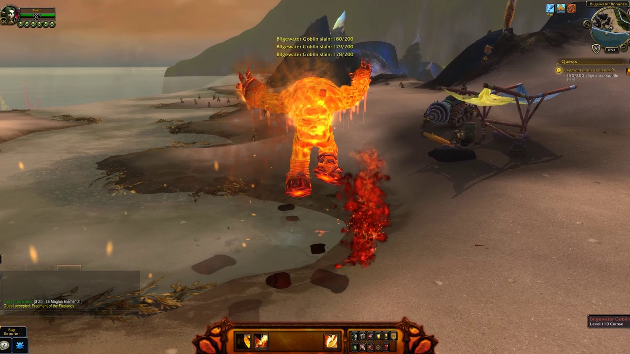 WoW quest - Fragment of the Firelands