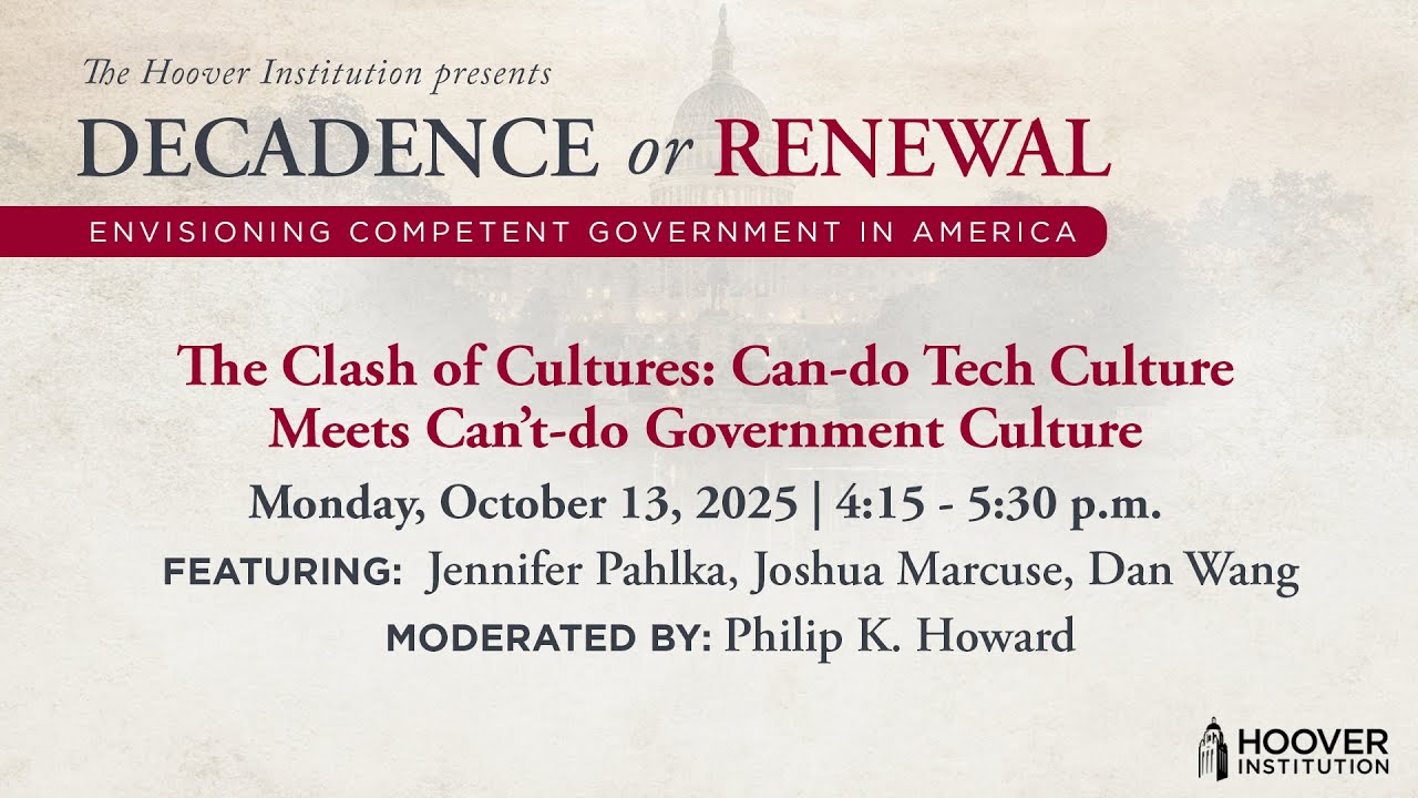 The Clash of Cultures: Can do Tech Culture Meets Can&rsquo;t do Government Culture