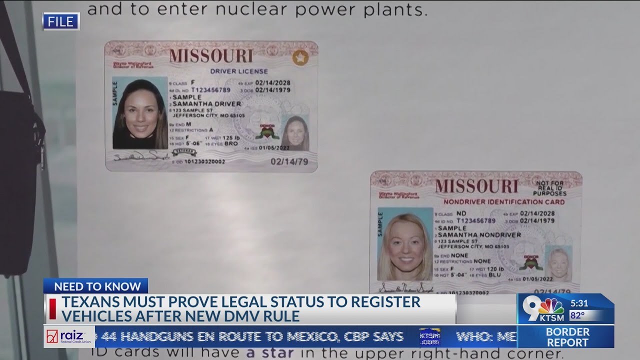 Texas residents required to prove citizenship at DMV