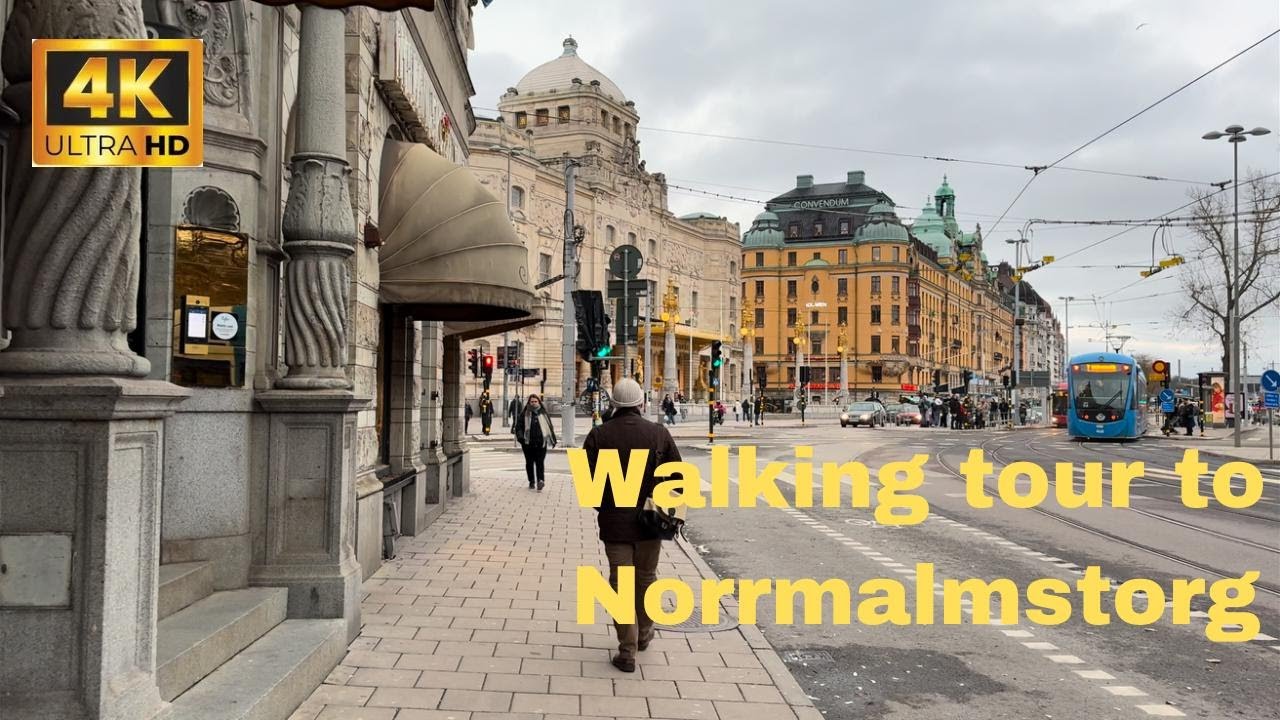🎄 4K Walking Tour: Stockholm Central Station to Norrmalmstorg | Christmas Morning Magic ✨, Dec 2024