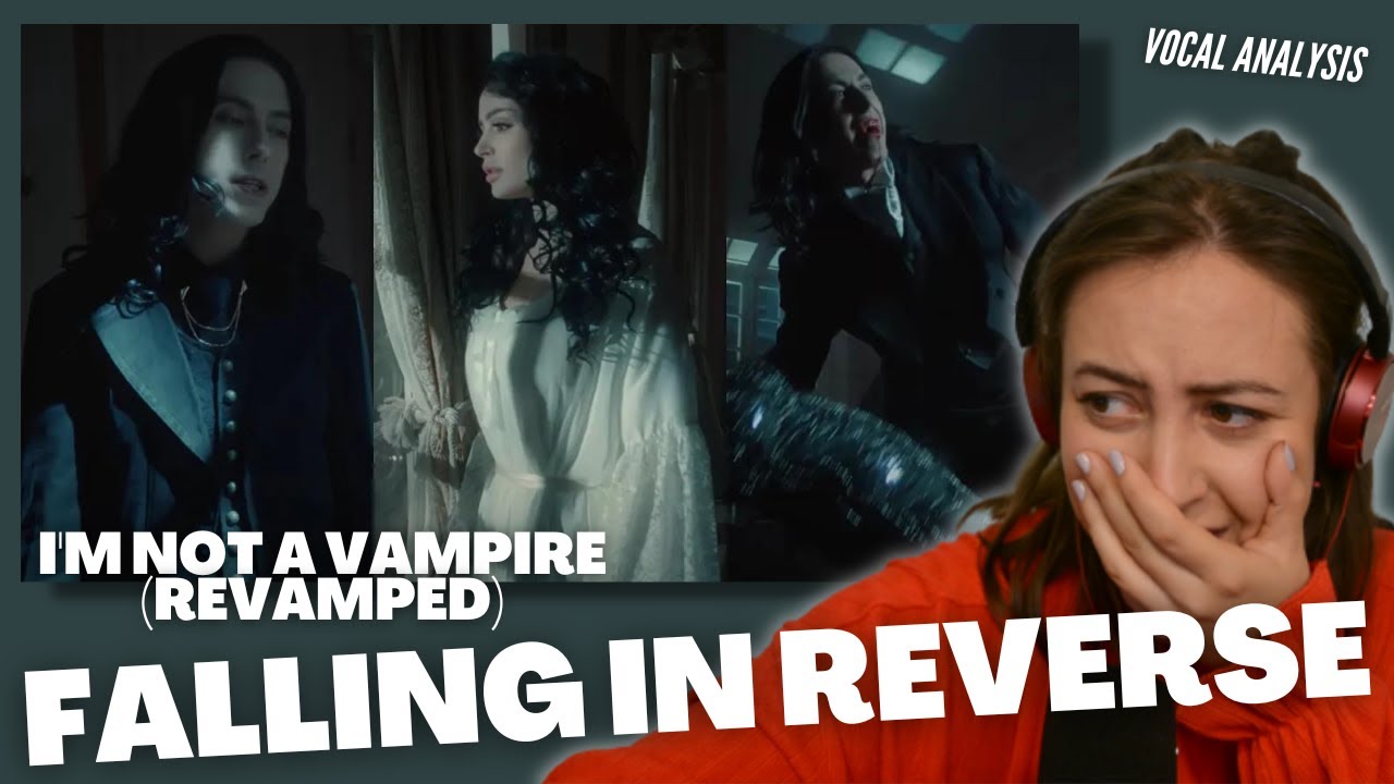 FALLING IN REVERSE I'm Not A Vampire (Revamped)| Vocal Coach Reacts (&Analysis)| Jennifer Glatzhofer