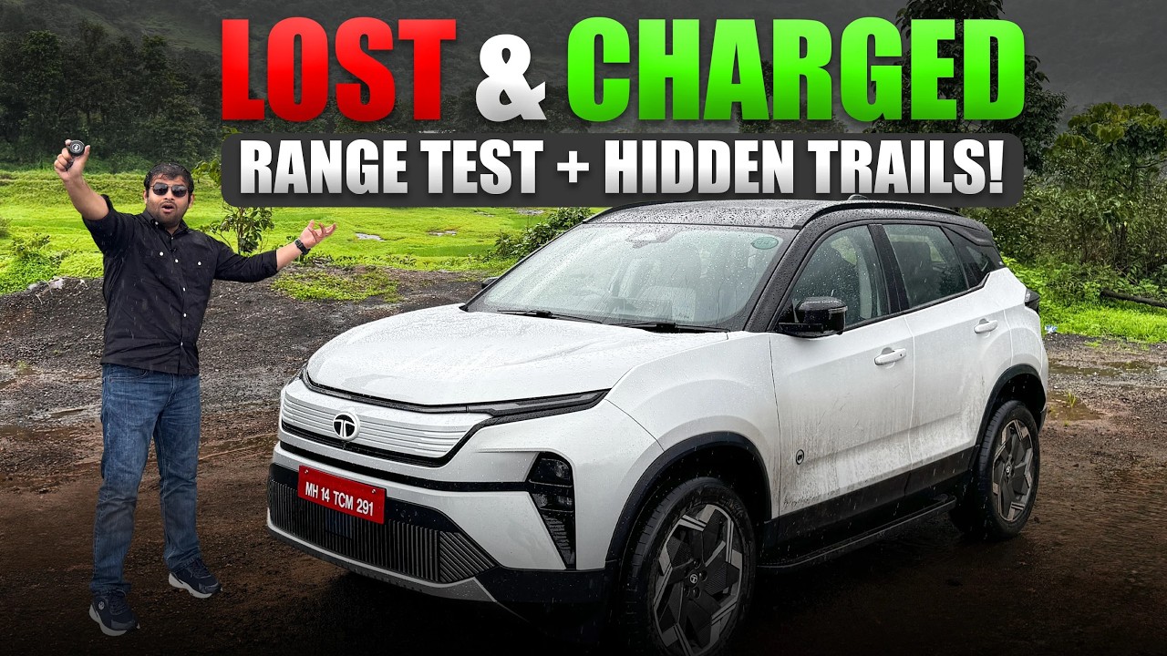 Tata Harrier EV Real-World Range Test  | Off-Road, Waterfalls & Zero Battery!