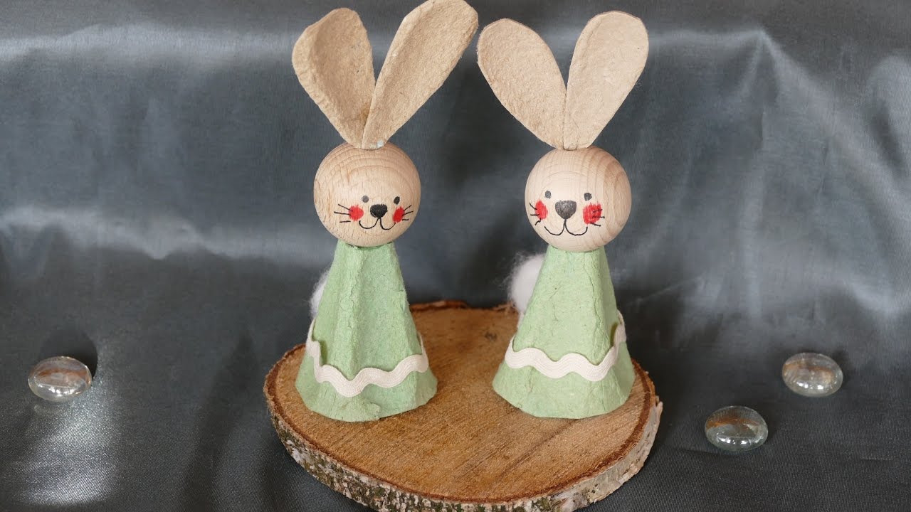 Frühlingsbasteln – Osterbasteln – Osterhase basteln – super einfach