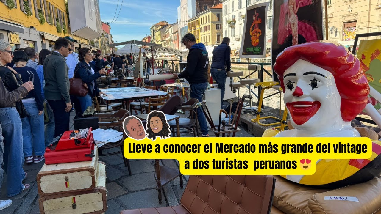 Vintage Milano - Lleve a conocer el Mercado más grande del vintage a dos turistas  peruanos 😍