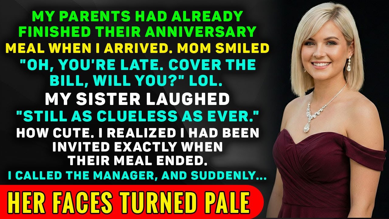 My Parents Enjoyed A Luxury Dinner—Then Handed Me The Bill!