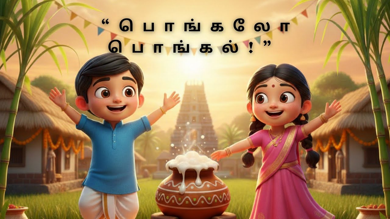 🎉 பொங்கலோ பொங்கல் | Kids Pongal Song in Tamil 2026 🌾@Melobee2025 