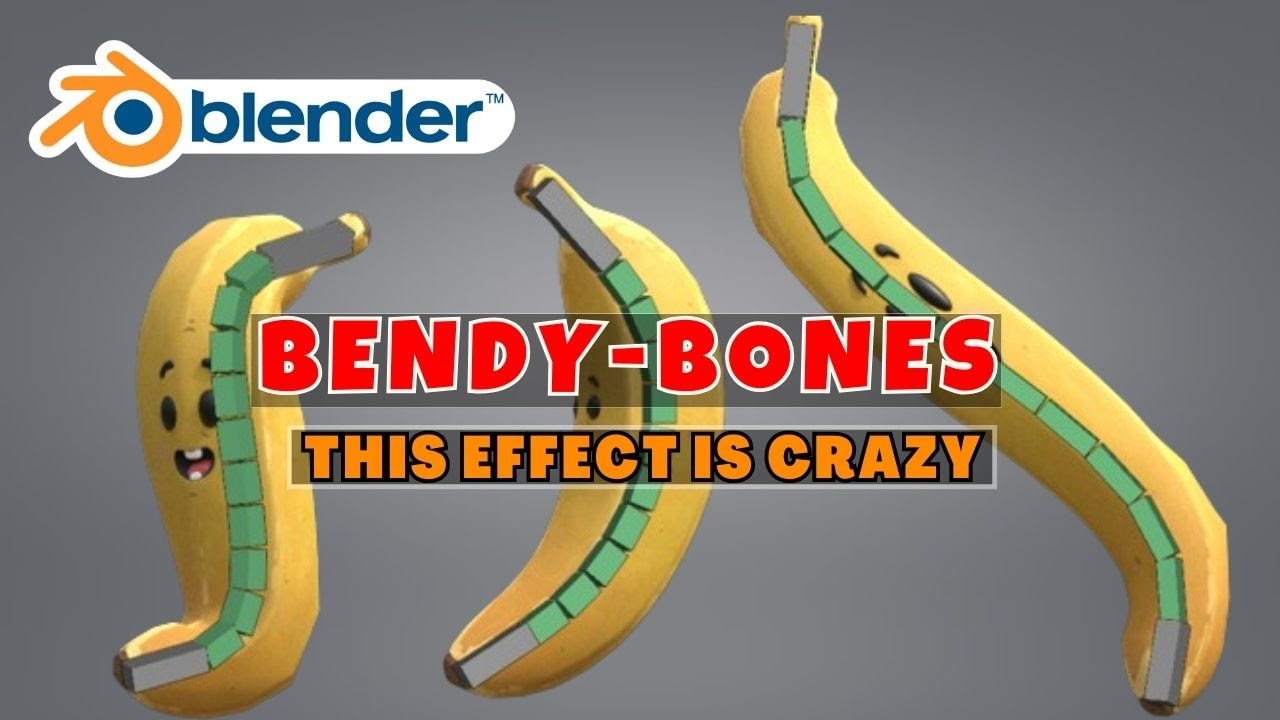 Blender : Easy Bendy Bone Effects | Rubber like Rig in Blender