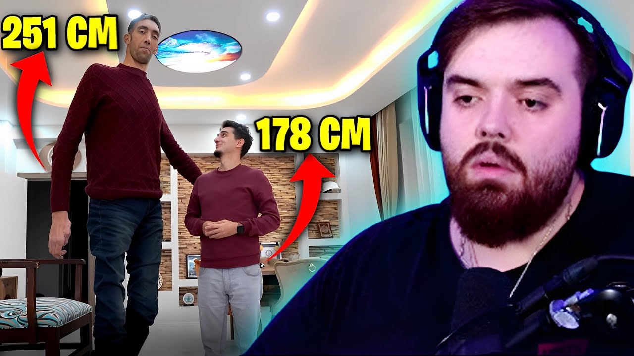 Ibai Reacciona a El Hombre Más Alto del Mundo (251 cm) - Ruhi Çenet Español