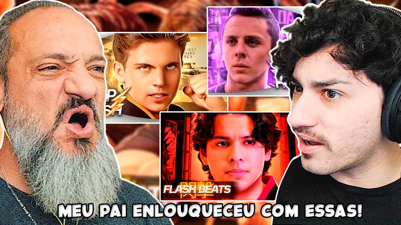 O VELHO SE DIVERTIU DEMAIS KK - Robby, Miguel 2 & Falcão 2 (Cobra Kai) - Flash Beats | REACT