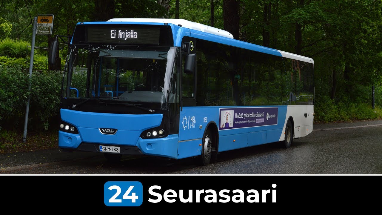 Helsinki HSL Linja 24: Kamppi - Seurasaari (Nopeutettu) | Nobina 1169