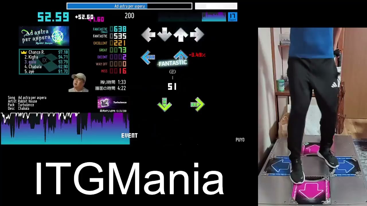 [17][200] Ad astra per aspera EX:85.45% Player:PUYO