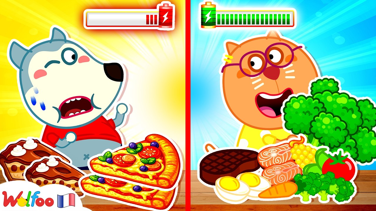 Alimentation Saine vs Malbouffe 💪 Wolfoo Apprend Des Habitudes Saines 🎉 Collection D'épisodes