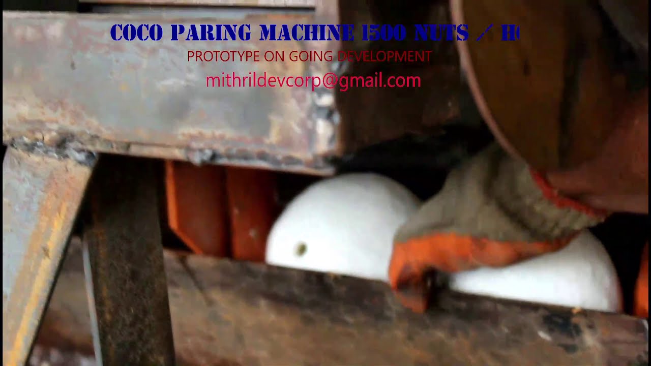 NEW !! AUTOMATIC COCONUT PARING MACHINE 1500 NUTS PER HOUR, A GAME CHANGER !!!