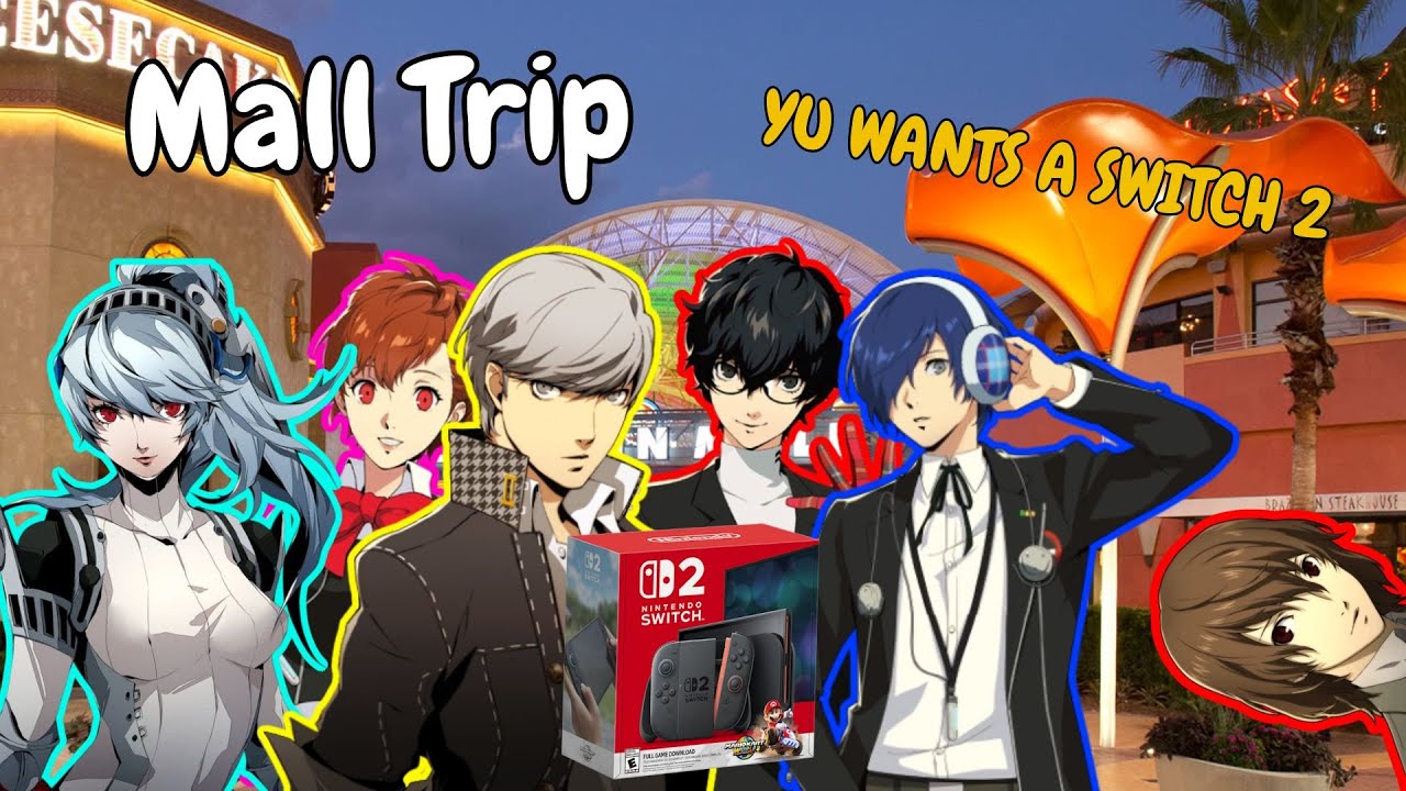 Persona Protagonists Go to GameStop to buy a SWITCH 2