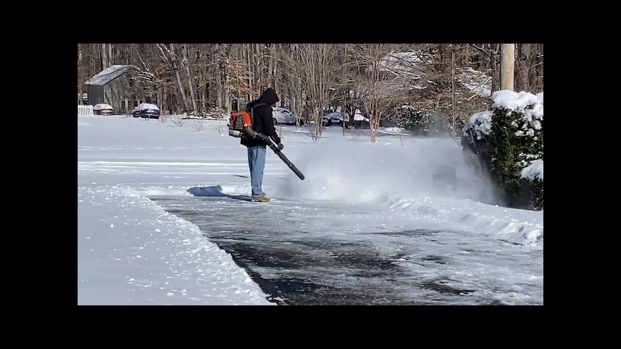 Driveway cleaning when you get good snow for a change. 