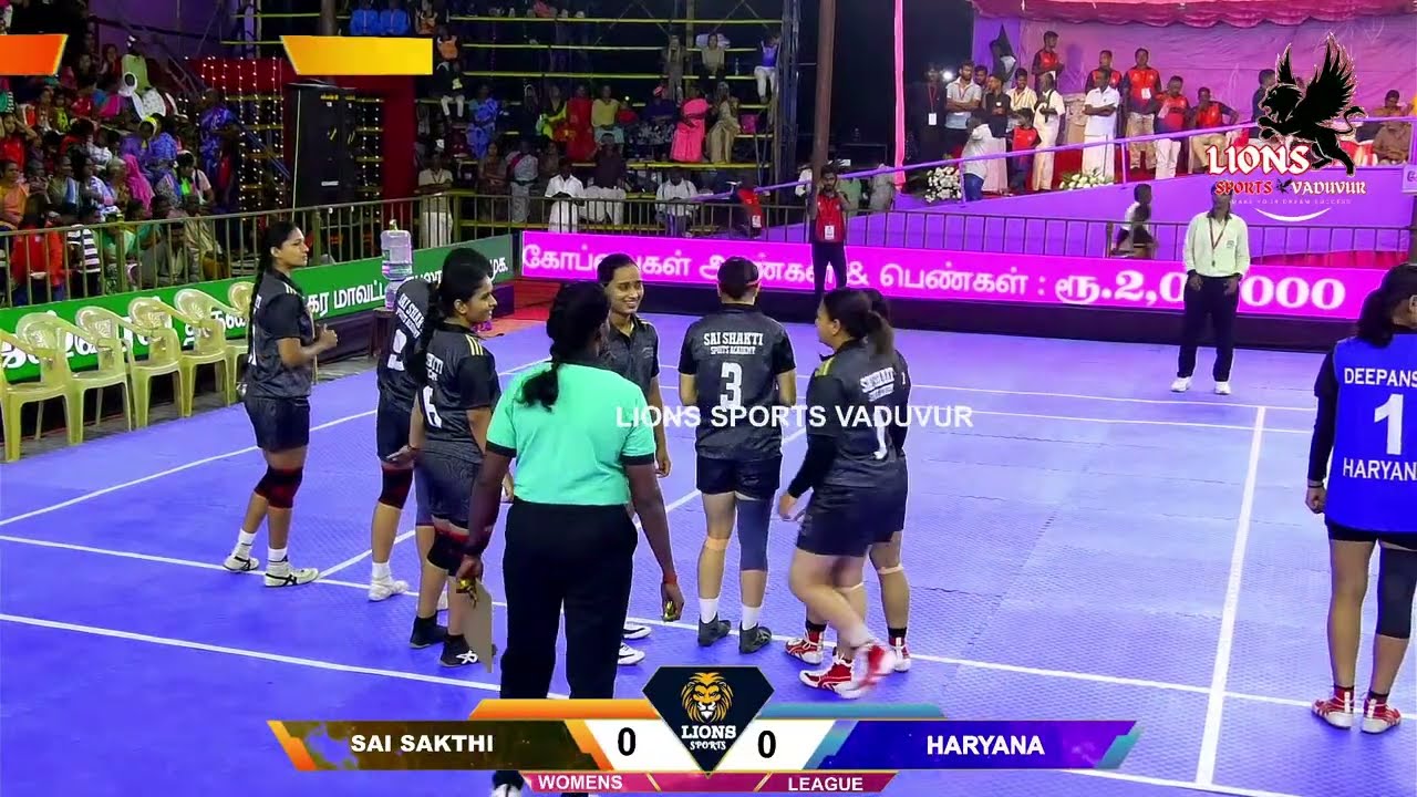 WOMENS LEAUGE | HARYANA vs SAI SAKTHI | ALL INDIA  KABADDI MATCH @OKKANADUMELAYUR