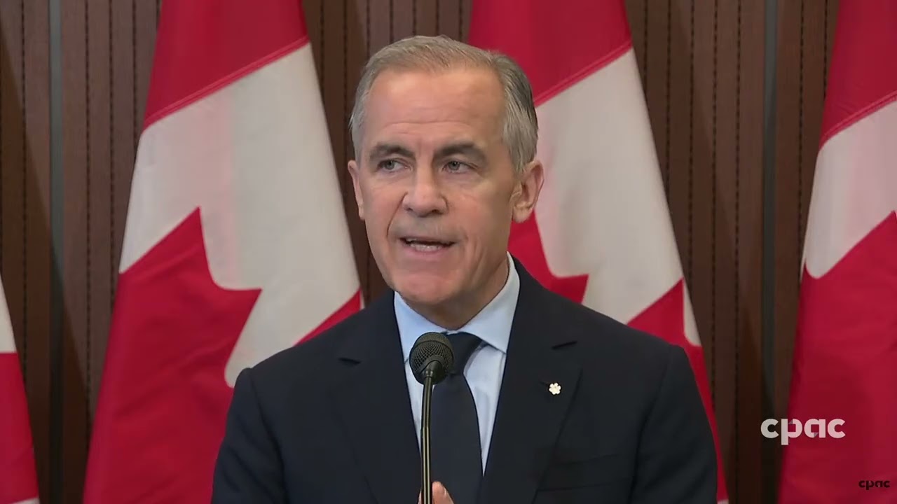 Prime Minister Mark Carney announces Canada's new electricity strategy on Parliament Hill