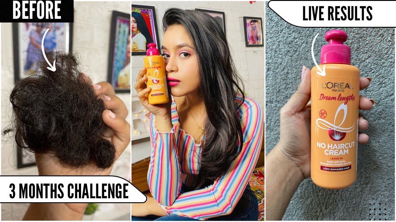 Hair tips for growing long hair | Loreal Paris NO HAIRCUT CREAM Review | Rhitwika Chakraborty