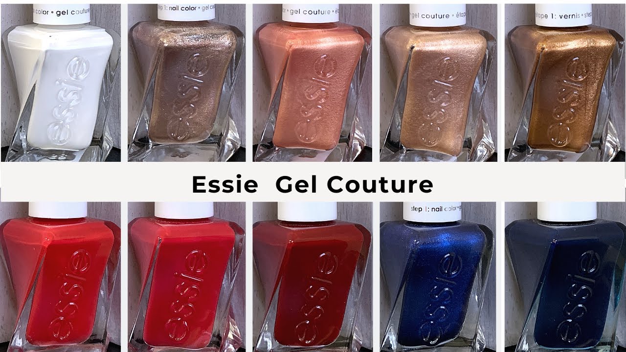Essie Gel Couture | Holiday shades | Live Swatch