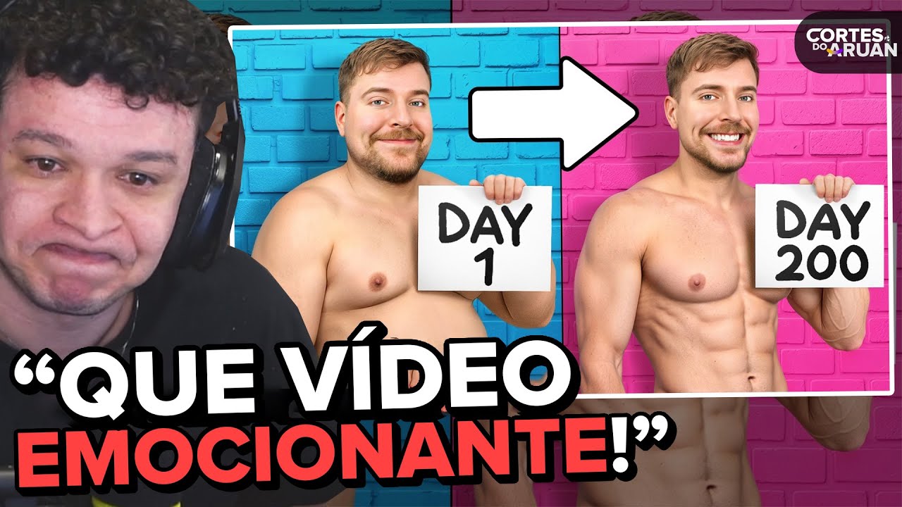 ARUAN REAGE: Perca 45 kg e ganhe US$ 250 mil! (MRBEAST) - Cortes do Aruan
