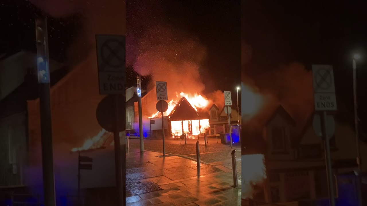 The Pier Head fire in Fort William