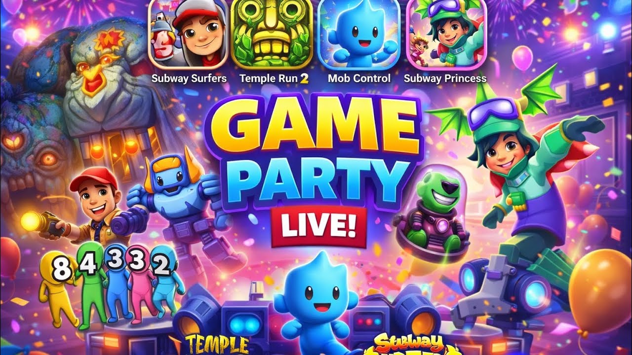 Ultimate Game Party LIVE 🚀 | 4_* Popular Games Ek Sath 😱🔥