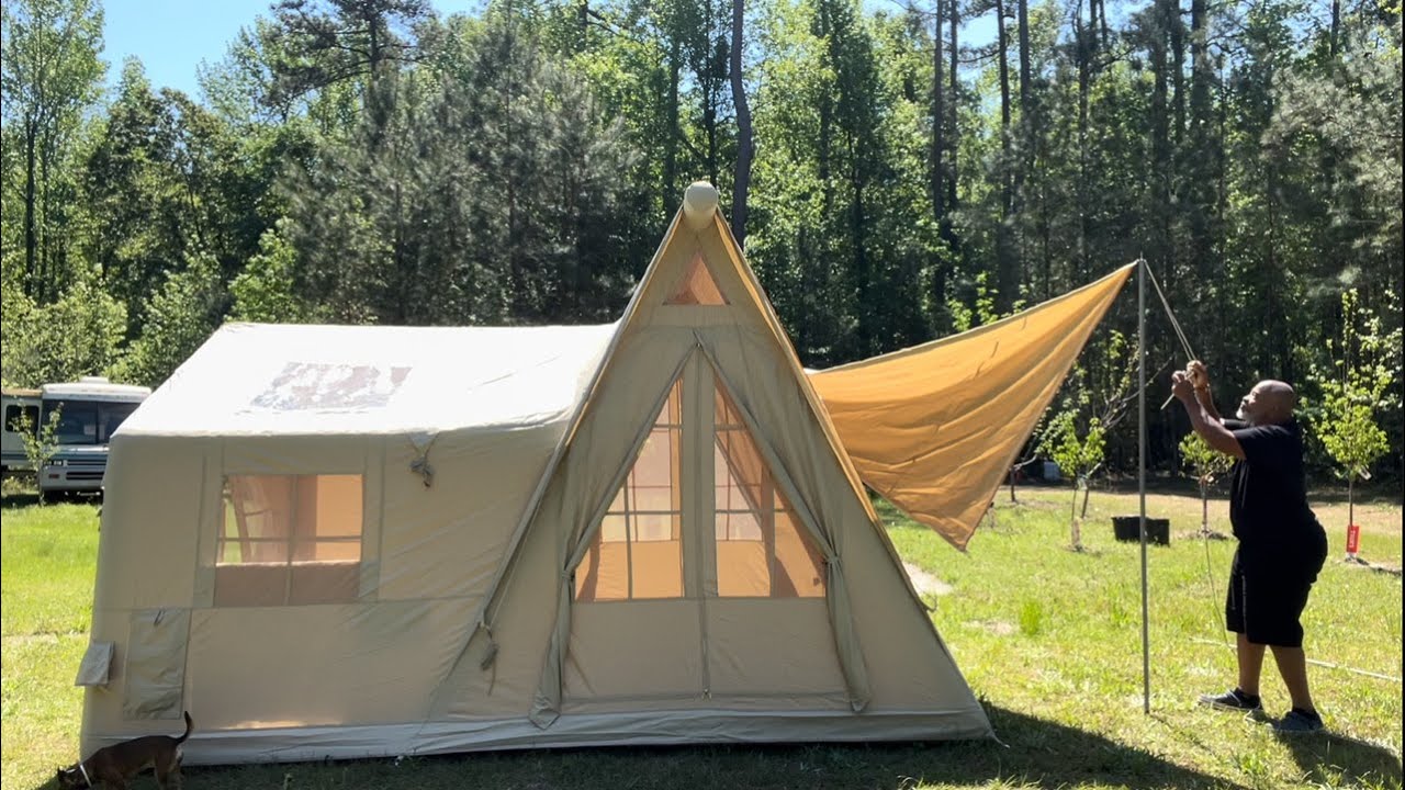 YOLENY INFLATABLE CABIN TENT‼️ IS THIS THE BEST INFLATABLE TENT EVER⁉️