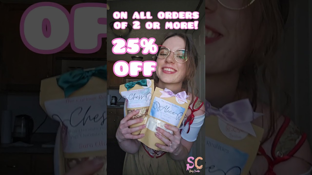 🛍️🍪 BIG CYBER SALE 🍪🛍️ Get 25% off ALL orders of 2 or more. ⬇️ Order now! ⬇️  (storycrumbs.etsy.com)