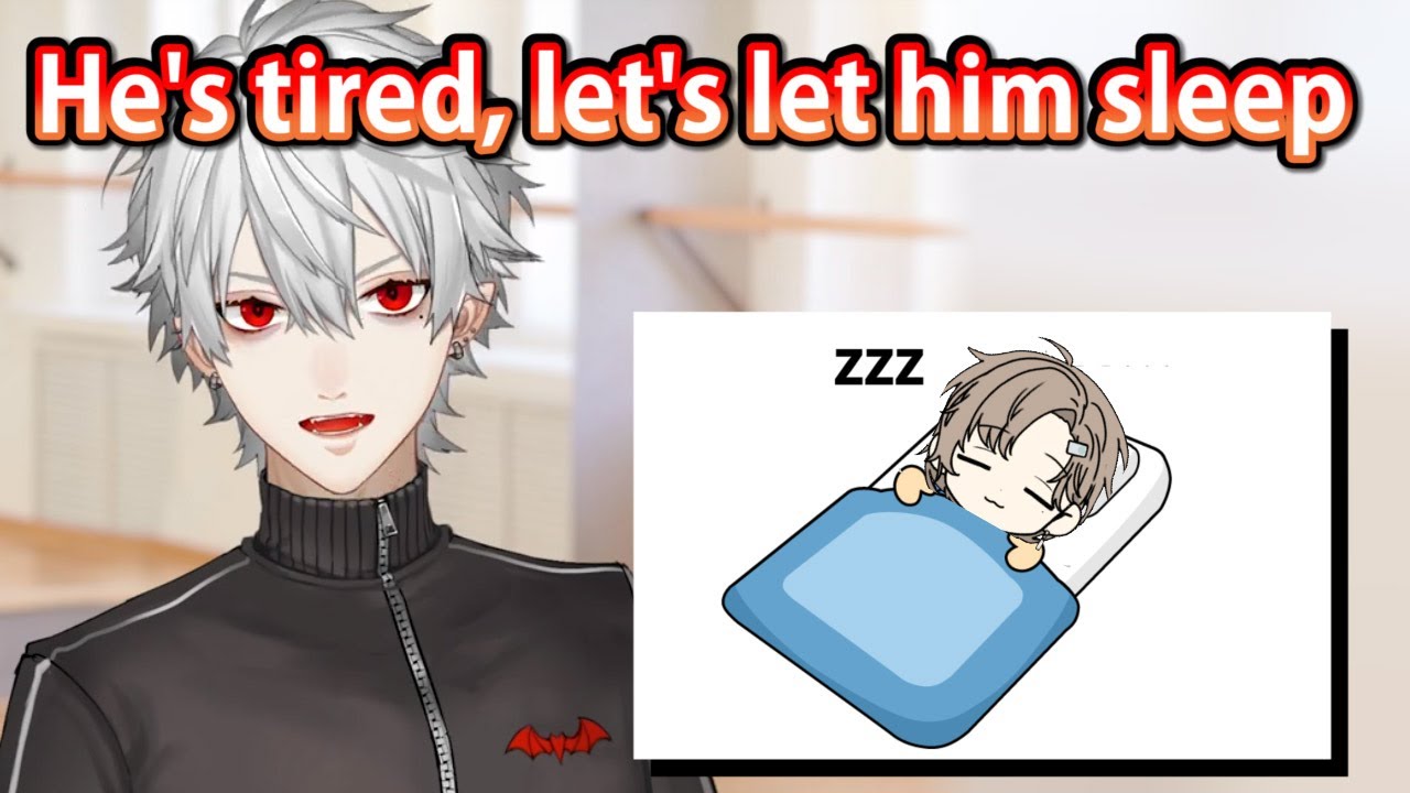 ［Eng Sub］Kuzuha live-streamed without waking Kanae, who was tired from his daily routine ［Nijisanji］