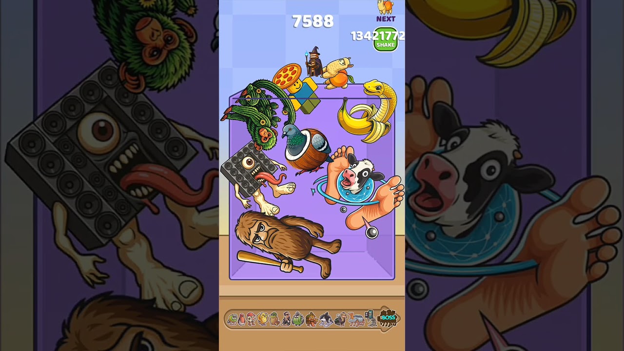 Most Game Ever! Italian Brainrot Final Boss - Merge Fellas #shorts #brainrot #mergefellas