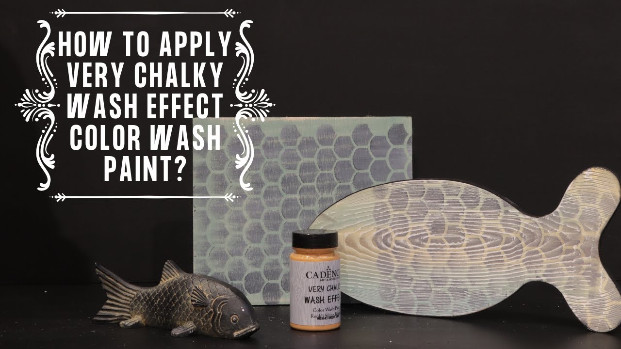 How to apply Cadence Very Chalky Wash Effect Color Wash Paints?