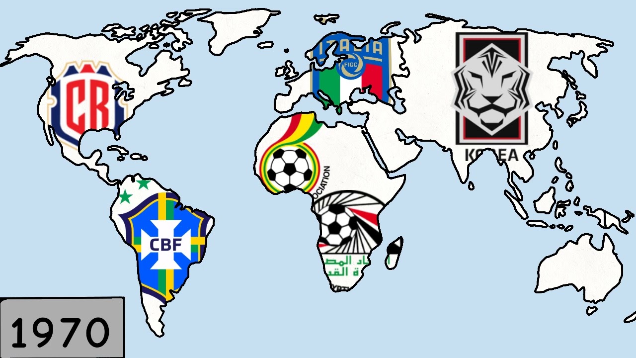 🌎maiores seleções de cada continente🌍