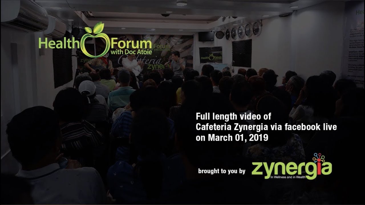 1 March 2019 | Cafeteria Zynergia via Facebook Live
