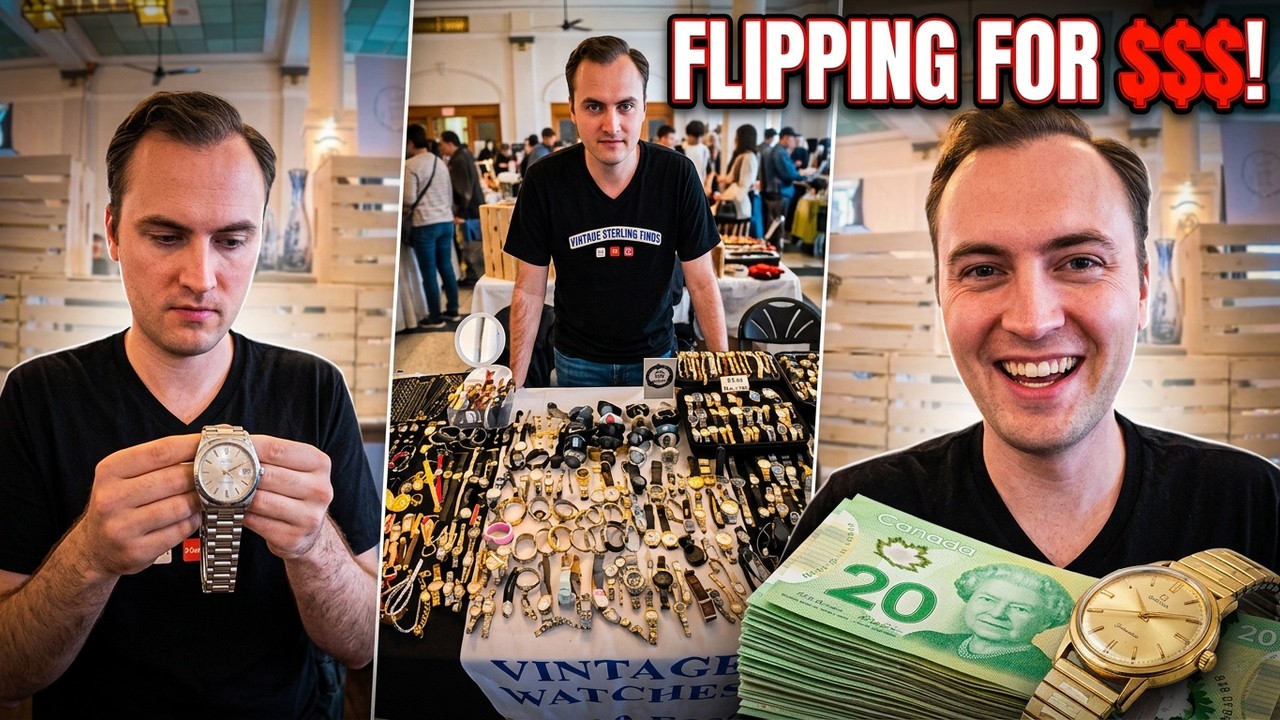 I Made $1,340 Selling Watches at a Vintage Market!